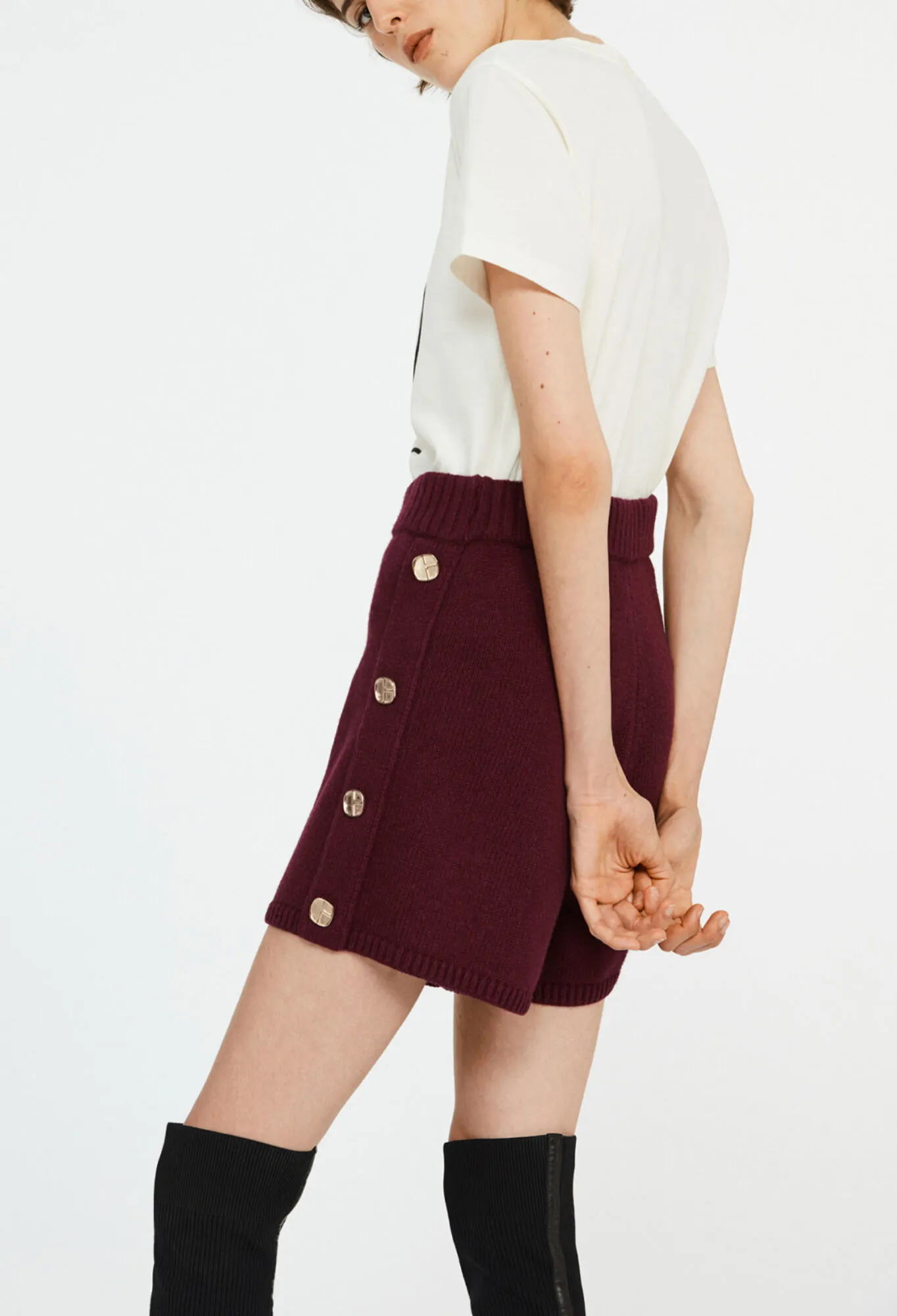 Short taille haute boutonné | Claudie FR