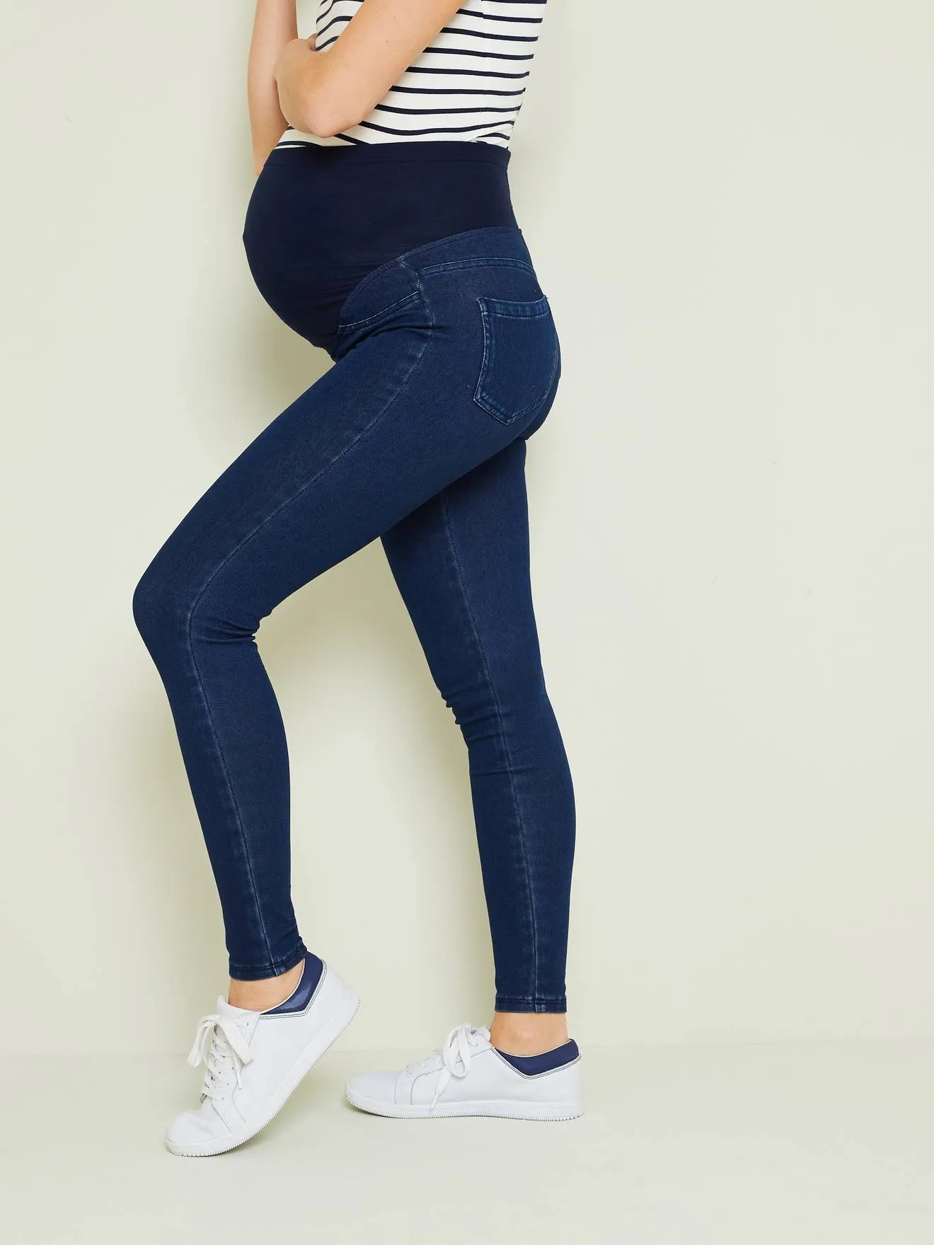 Super skinny de grossesse effet jean denim brut - Vertbaudet