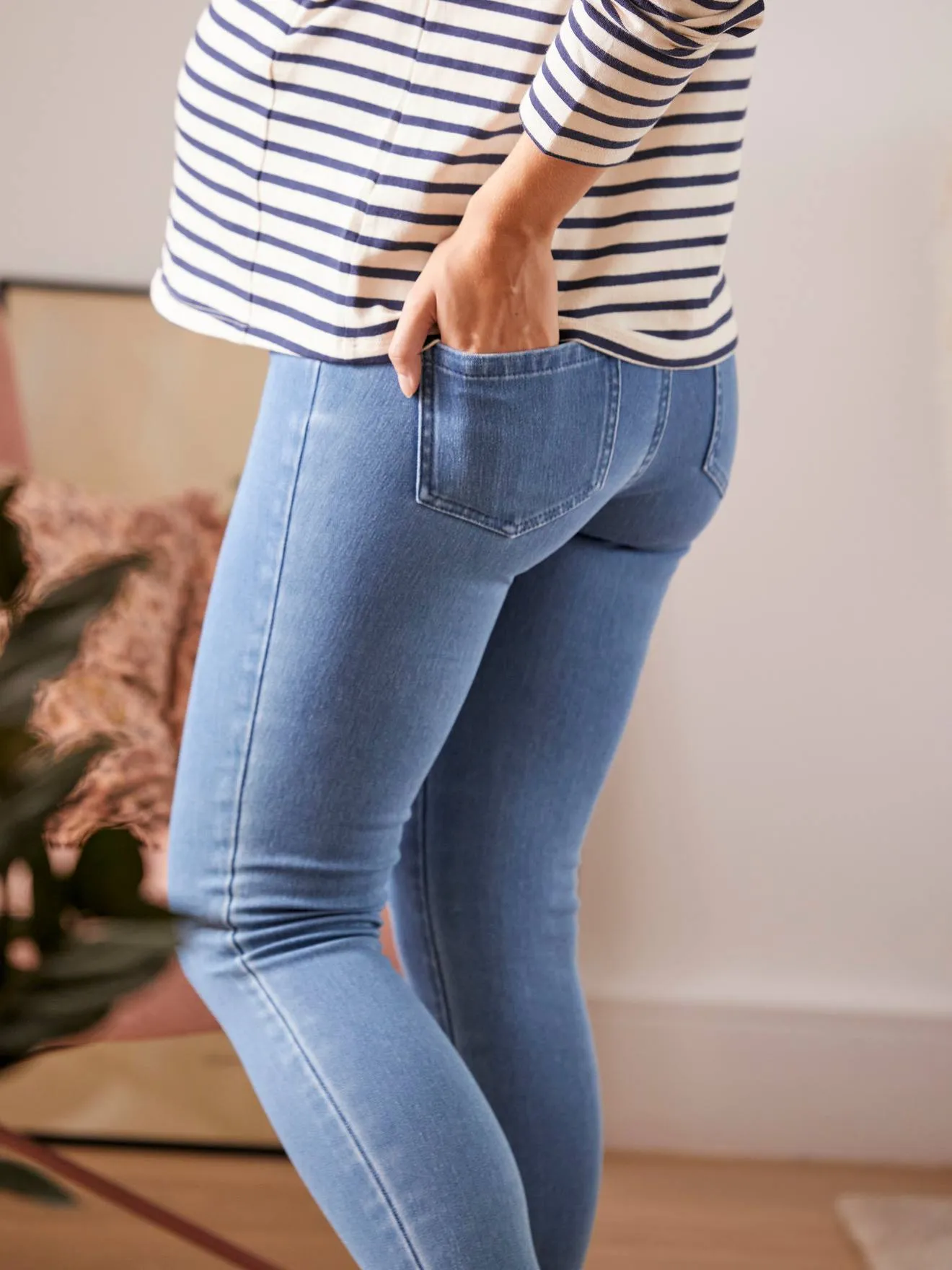 Super skinny de grossesse effet jean denim brut - Vertbaudet