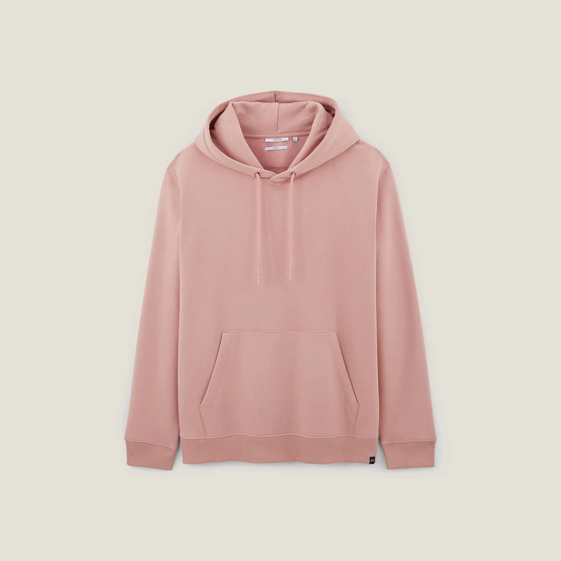 Sweat à capuche uni Rose | Jules