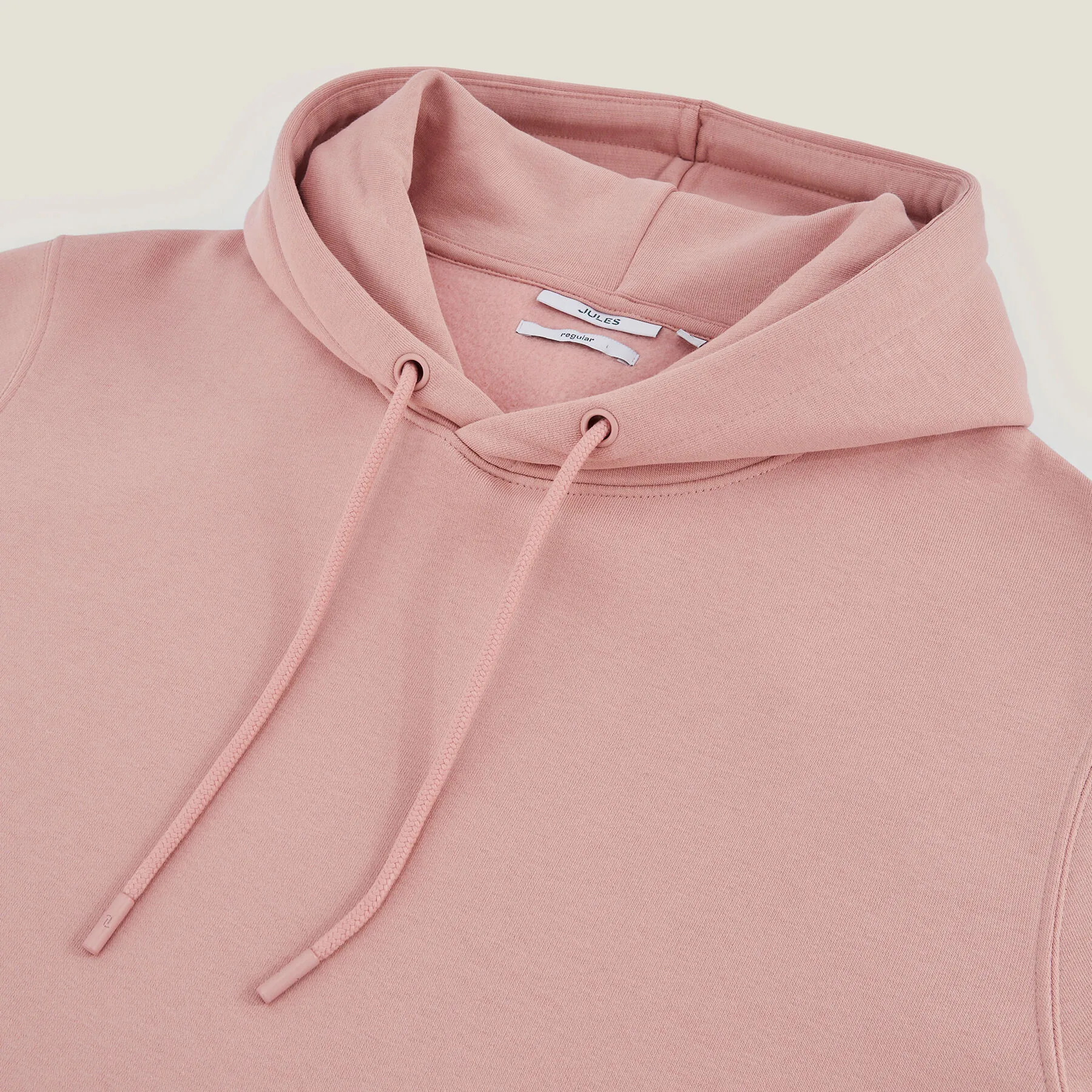 Sweat à capuche uni Rose | Jules