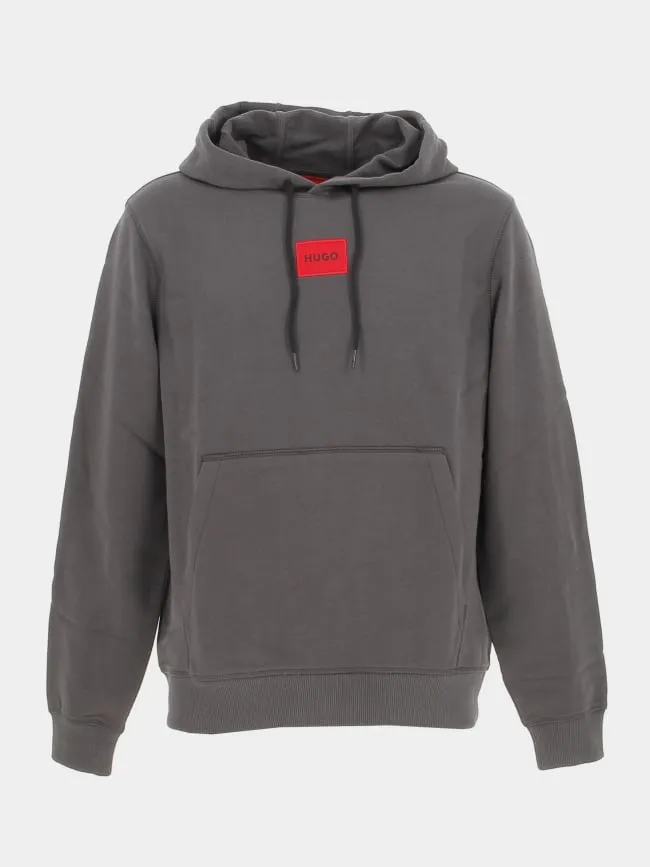 Sweat à capuche daratschi gris anthracite homme - Hugo | wimod