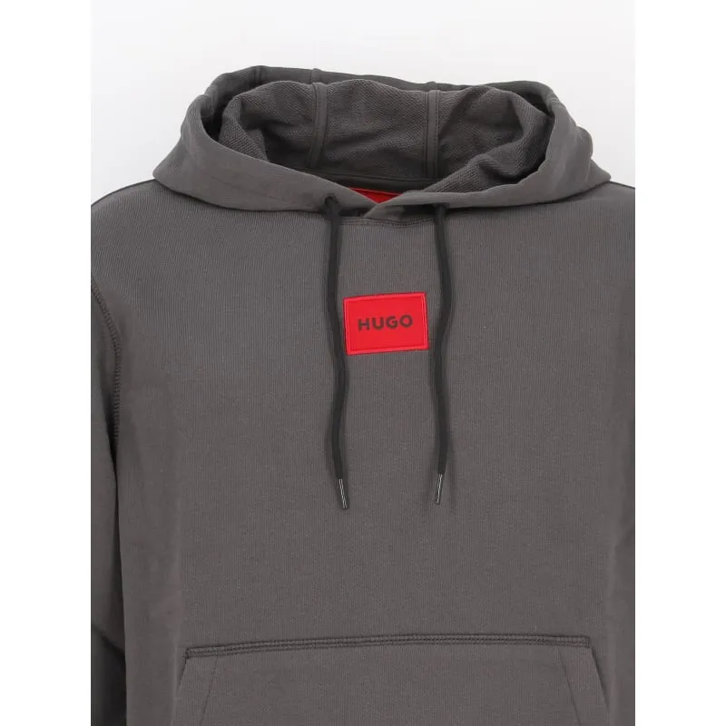 Sweat à capuche daratschi gris anthracite homme - Hugo | wimod