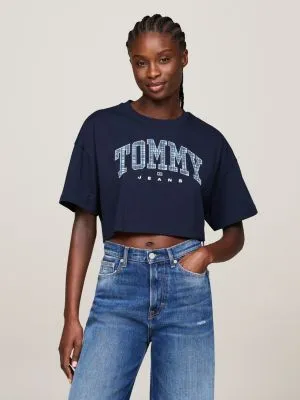 T-shirt court oversize Hilfiger Prep Explorer | Bleu | Tommy Hilfiger