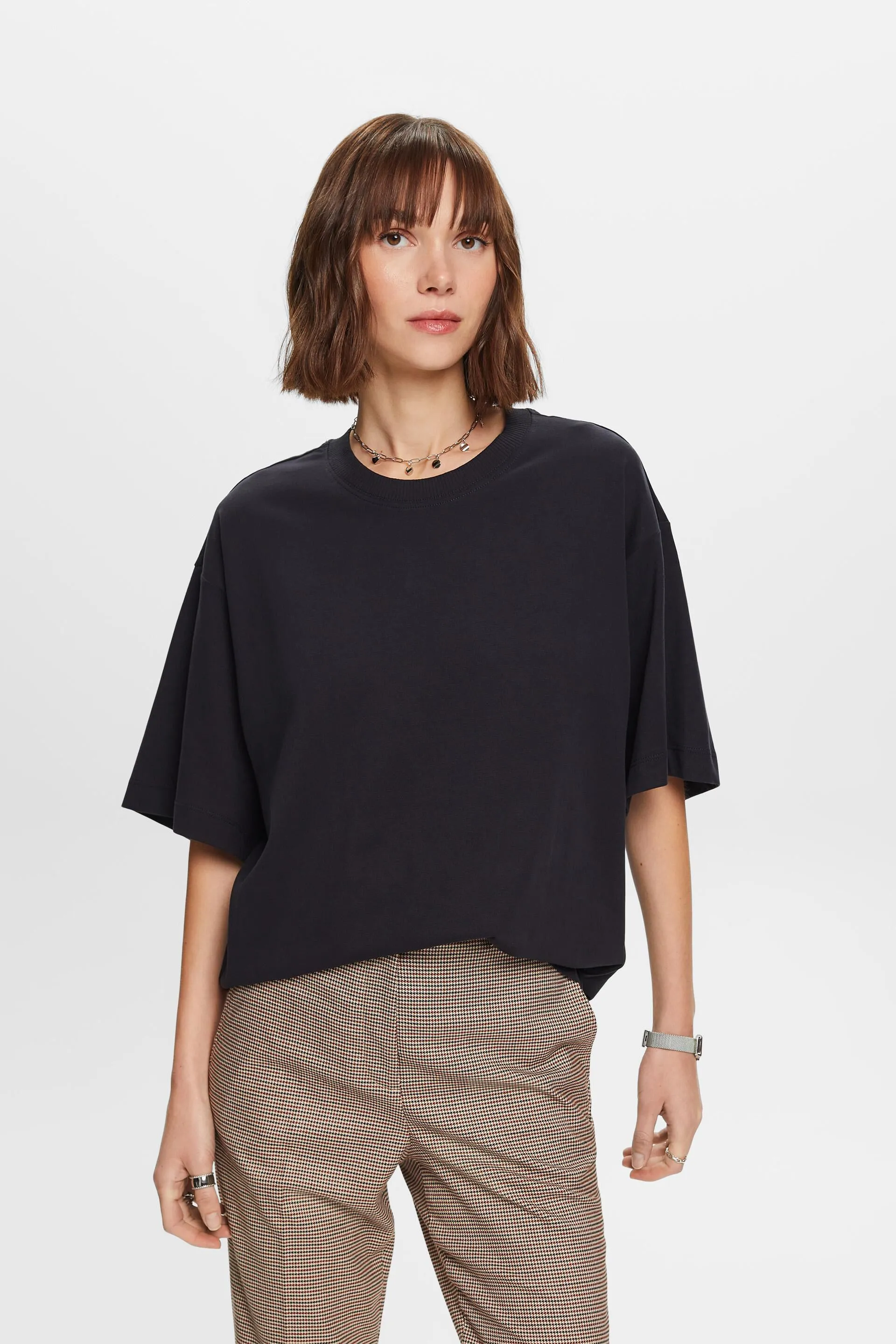 T-shirt en coton de coupe oversize