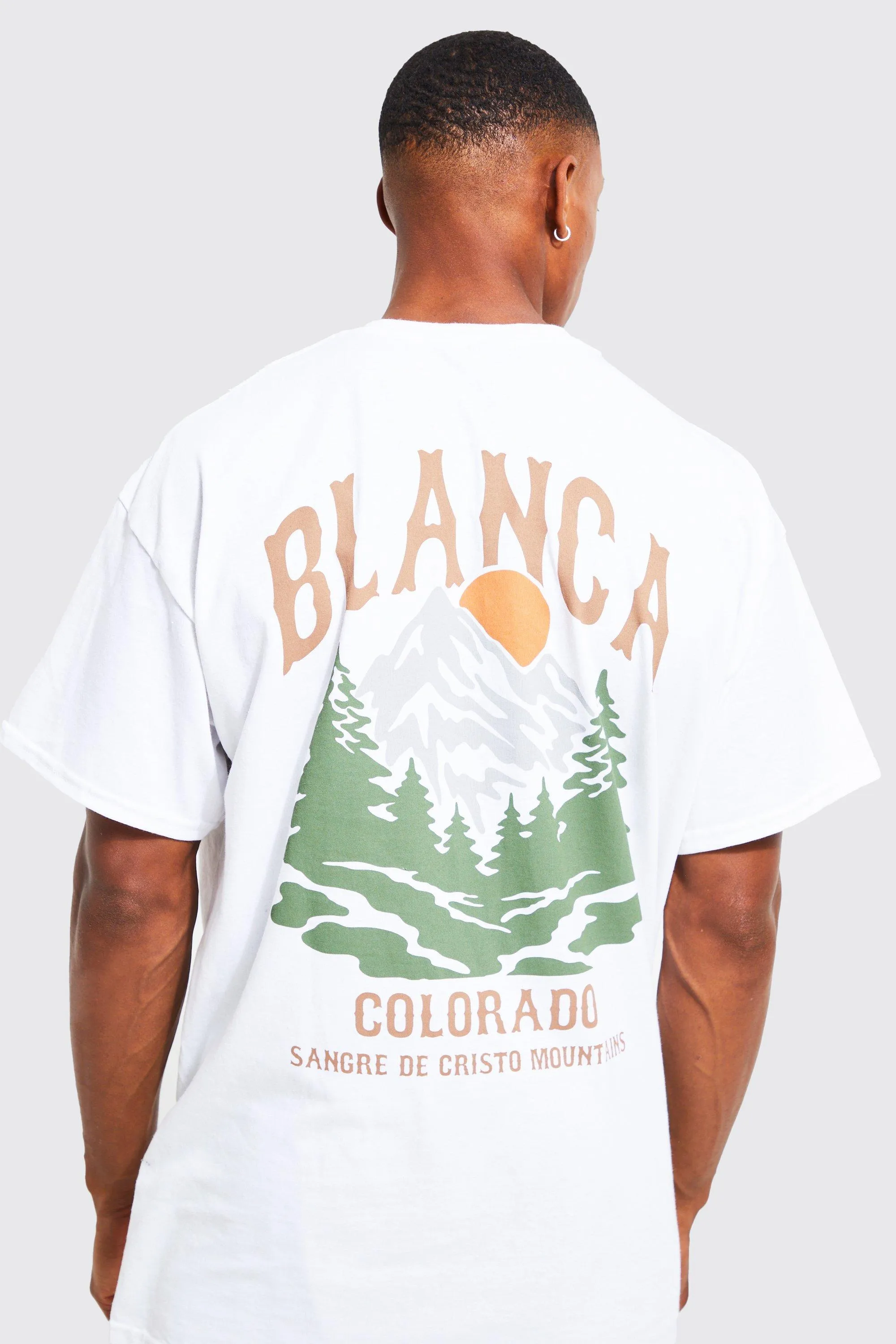 T-shirt oversize à imprimé Colorado au dos