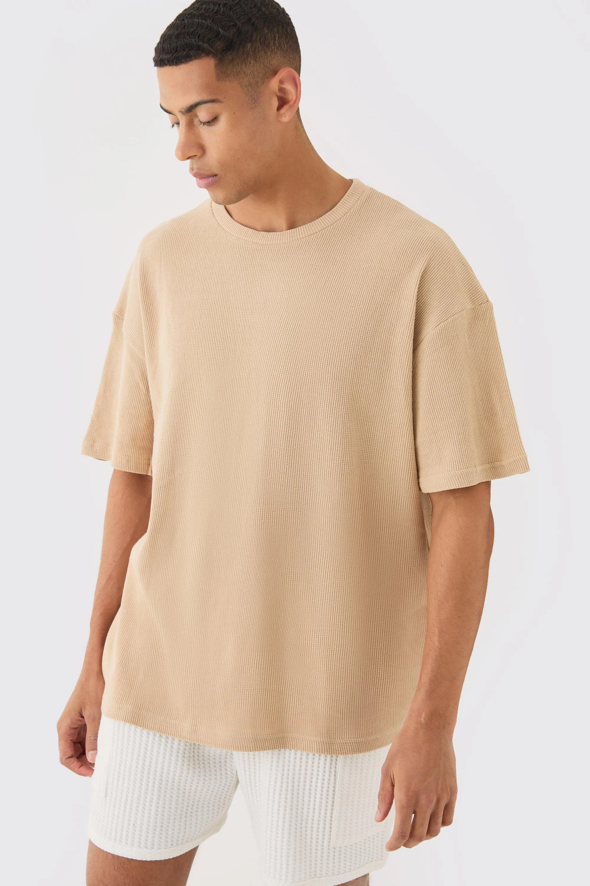 T-shirt oversize effet gaufré