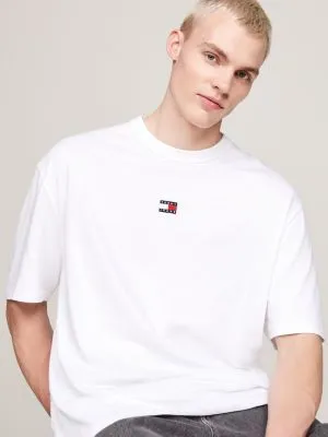 T-shirt oversize Tommy Badge | Blanc | Tommy Hilfiger