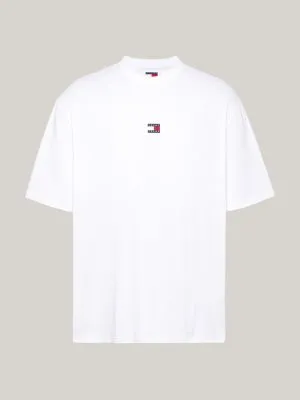 T-shirt oversize Tommy Badge | Blanc | Tommy Hilfiger