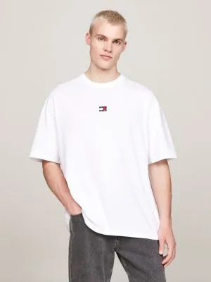 T-shirt oversize Tommy Badge | Blanc | Tommy Hilfiger