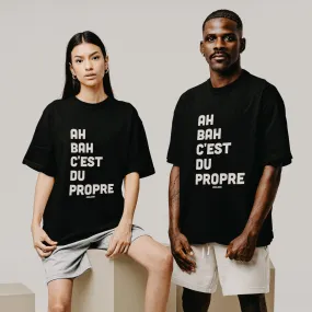 T-SHIRT OVERSIZE UNISEXE - HA BAH C'EST DU PROPRE