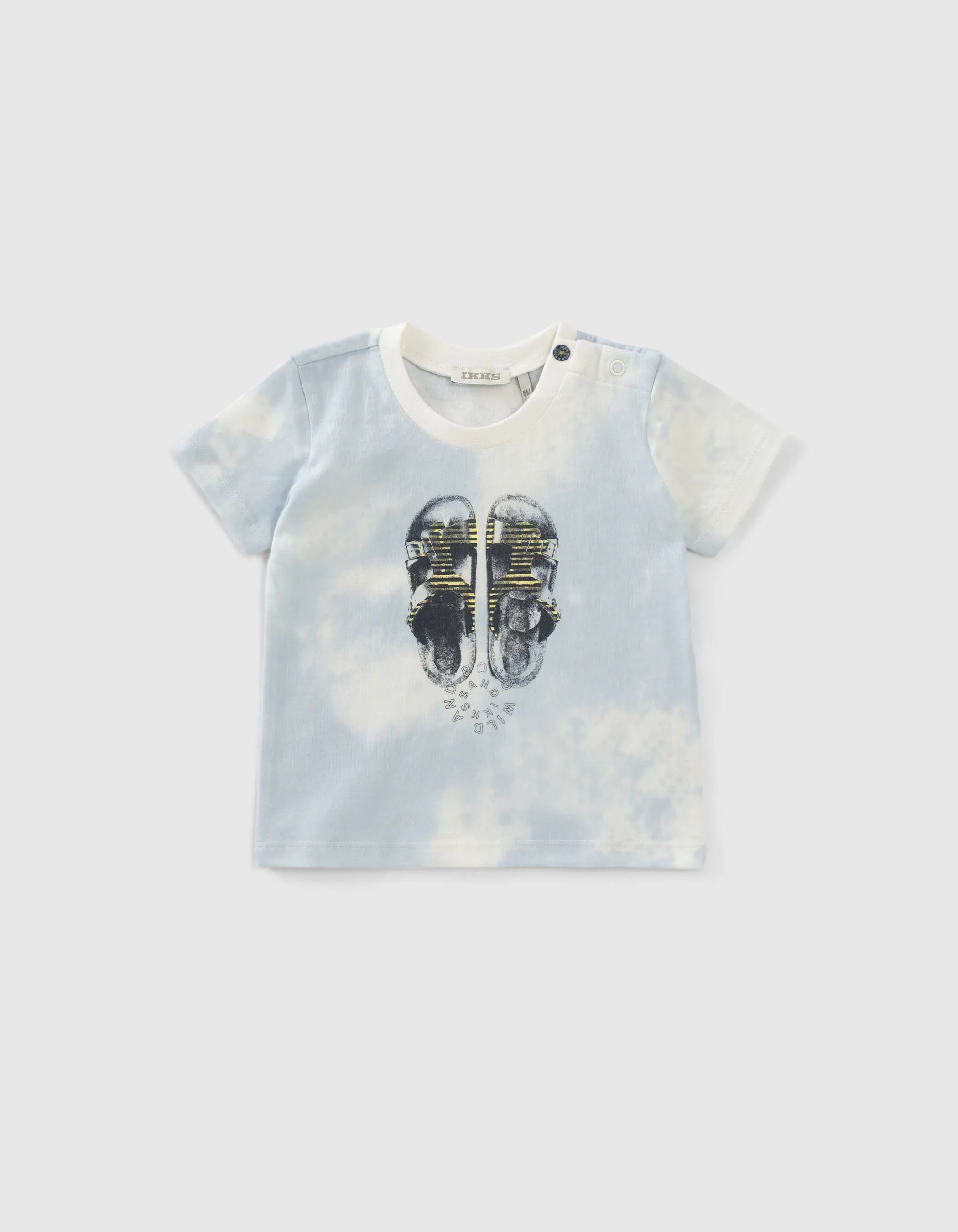 T-shirt tie and dye bio visuel sandales bébé garçon