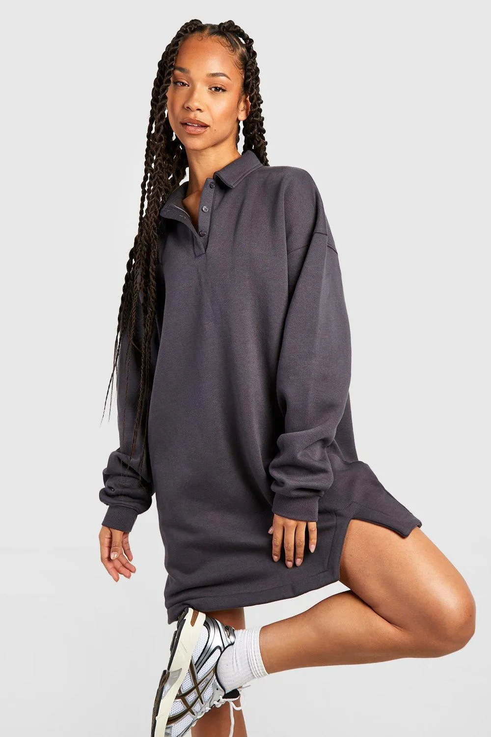 Tall - Robe oversize à col rugby