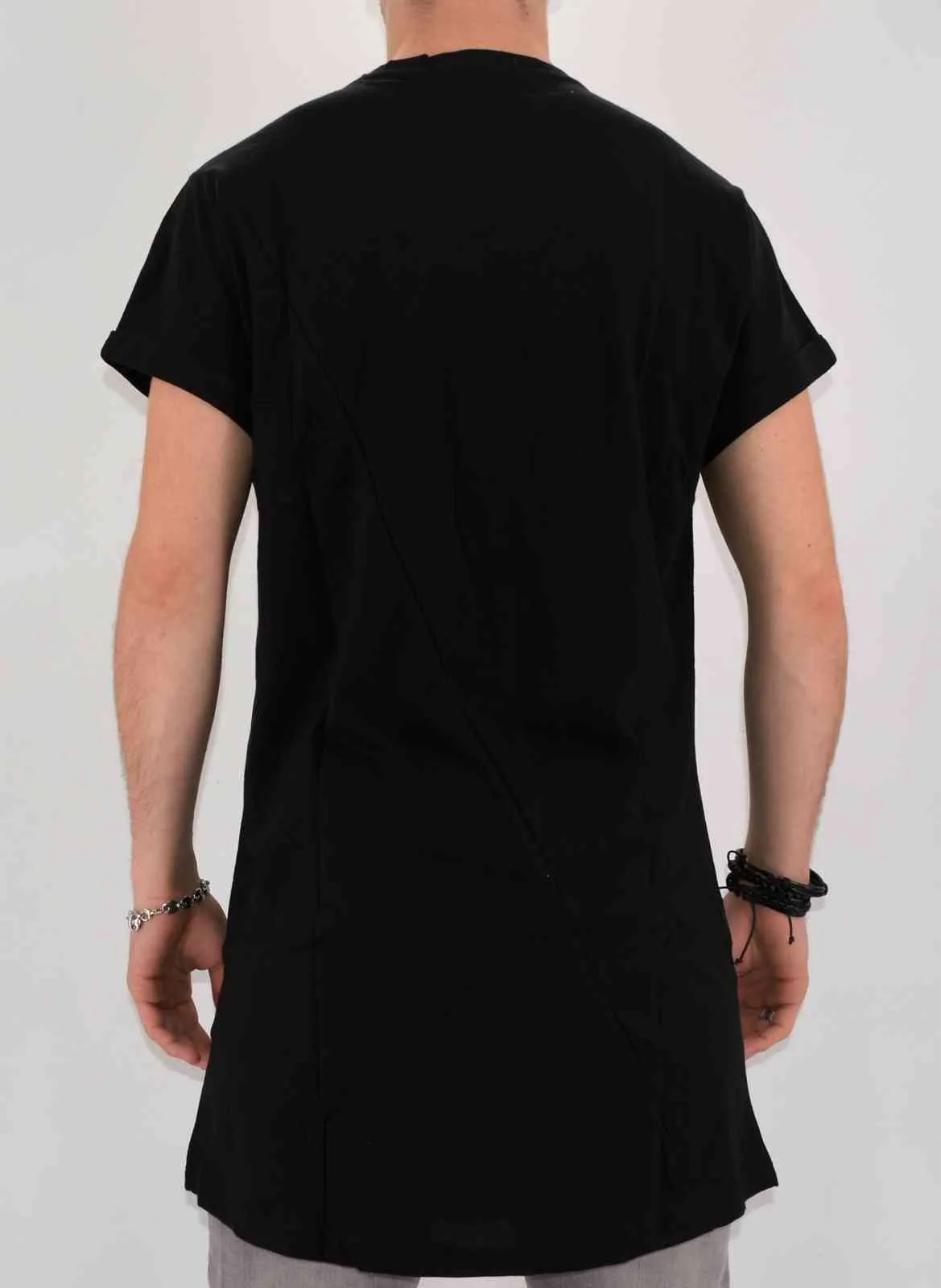 TEE SHIRT OVERSIZE NOIR HOMME - Mode urbaine