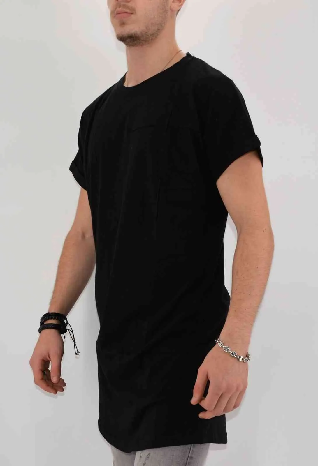 TEE SHIRT OVERSIZE NOIR HOMME - Mode urbaine