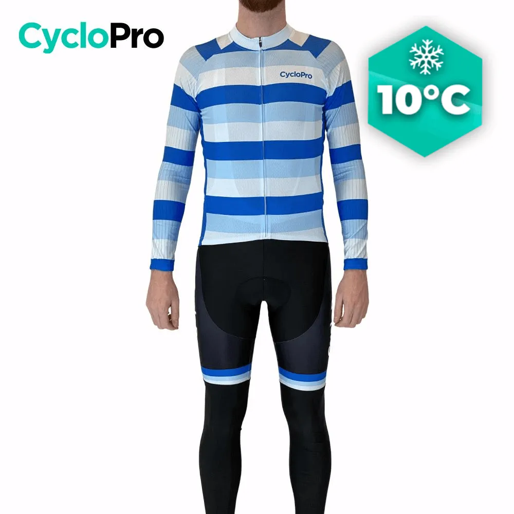 Tenue cycliste automne Bleue Homme - Evasion+