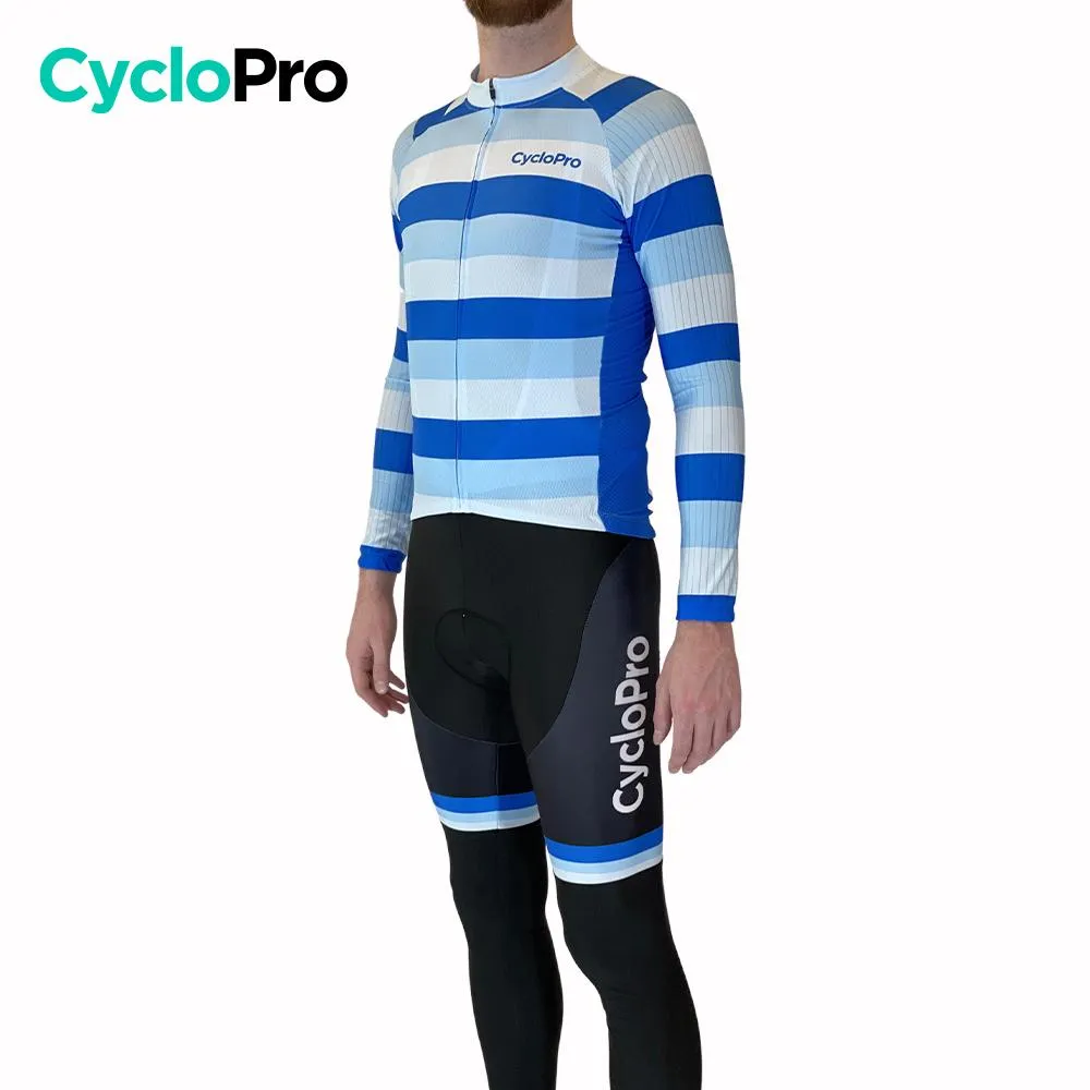 Tenue cycliste automne Bleue Homme - Evasion+