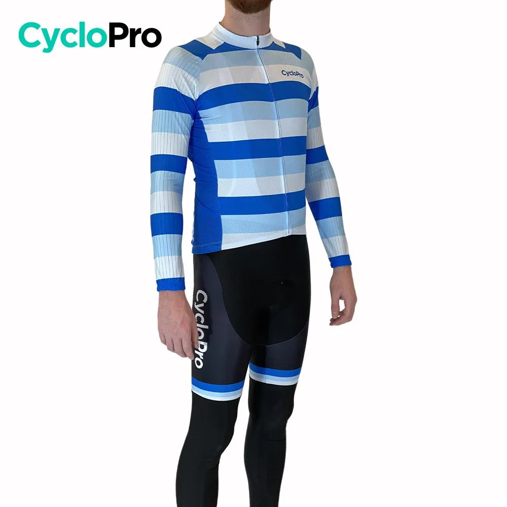 Tenue cycliste automne Bleue Homme - Evasion+