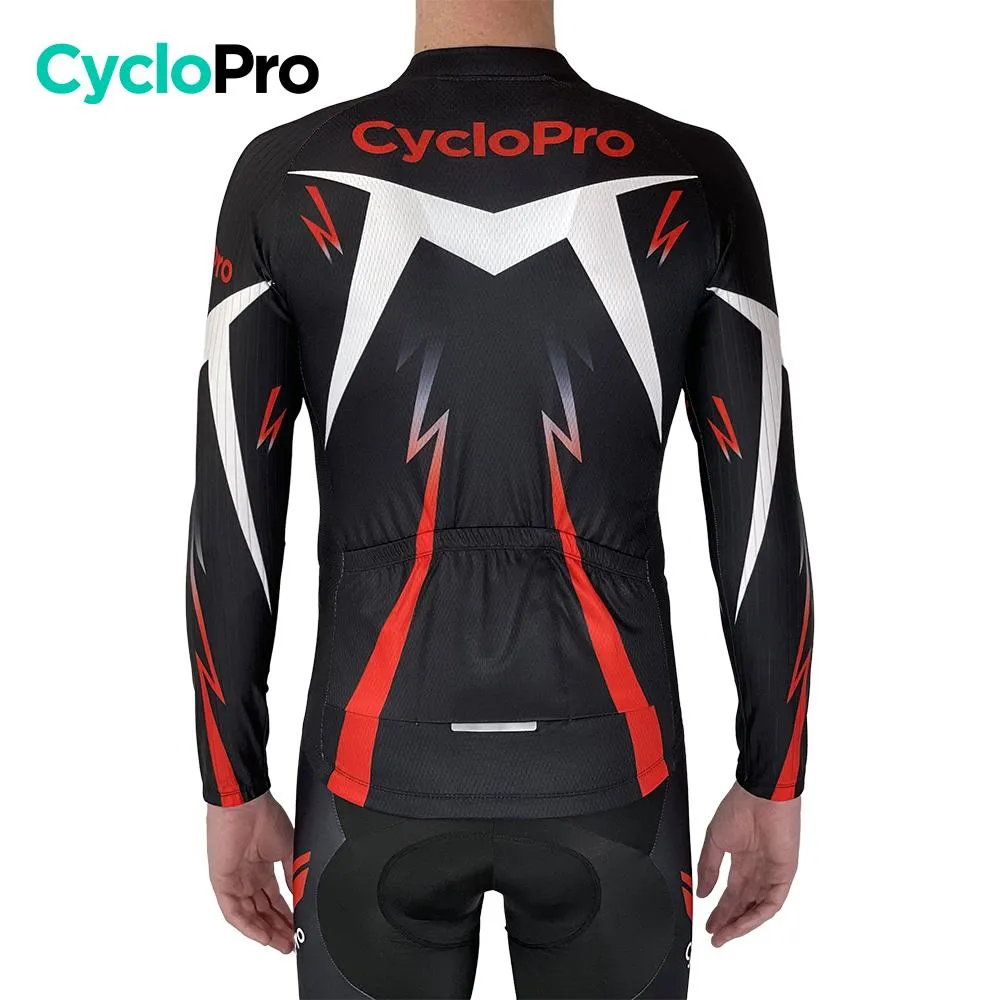 Tenue cycliste automne Noire et Rouge - Confort+