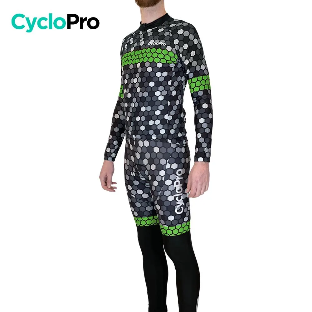 Tenue cycliste automne Verte Homme - Atmosphère+