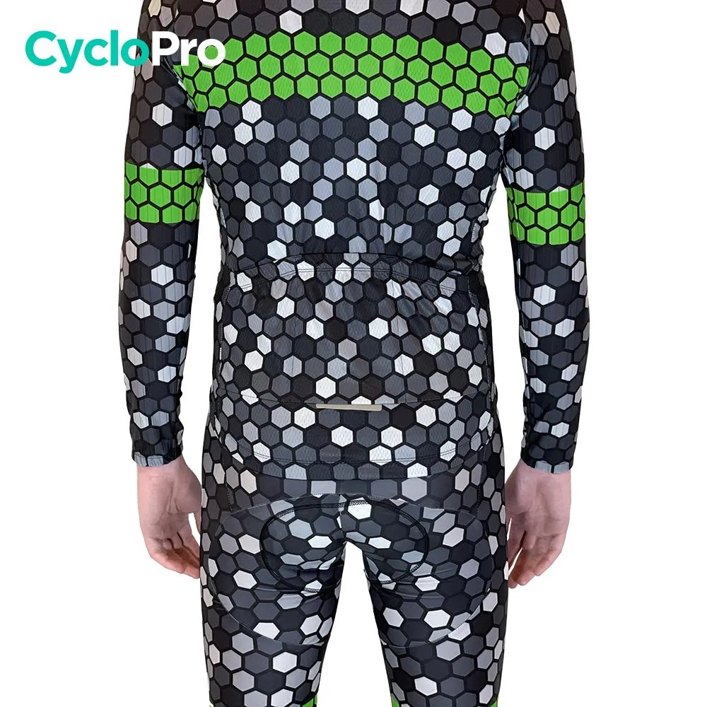 Tenue cycliste automne Verte Homme - Atmosphère+