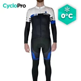 Tenue cycliste hiver Bleue et blanche - Pro+