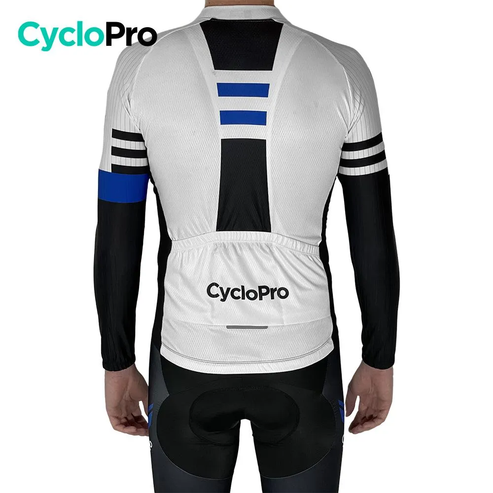 Tenue cycliste hiver Bleue et blanche - Pro+