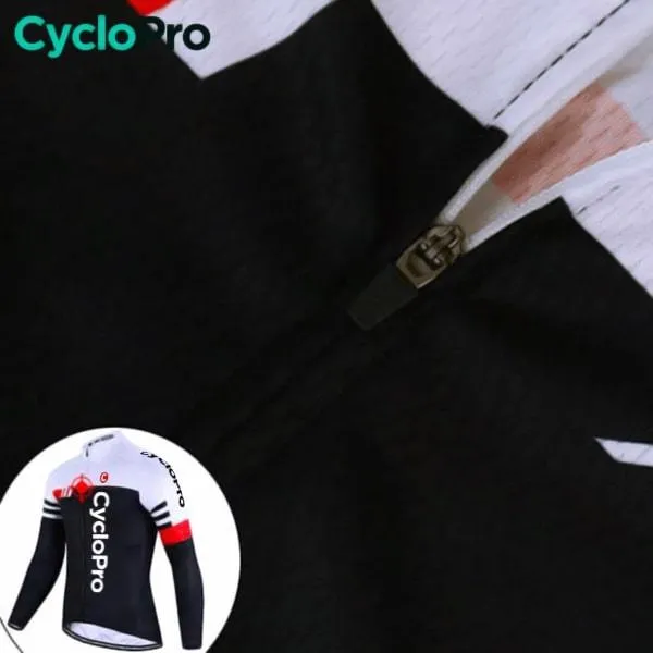 Tenue cycliste hiver Bleue et blanche - Pro+