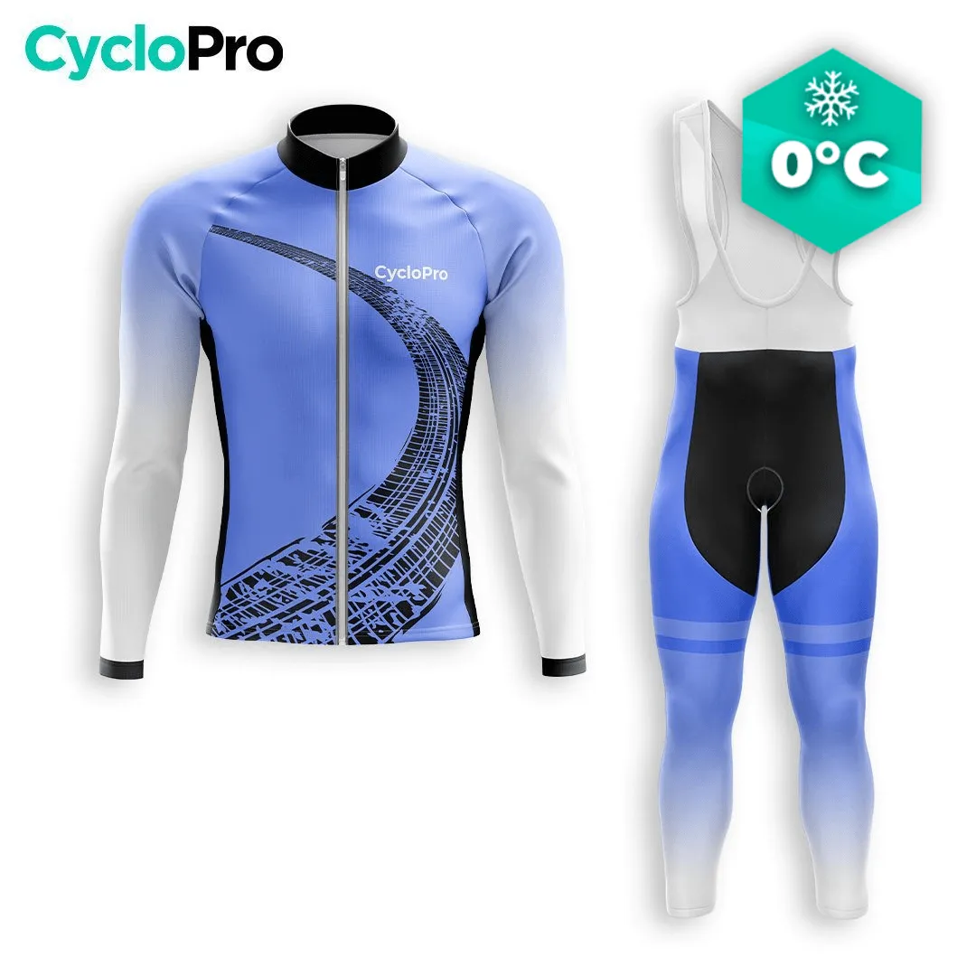 TENUE CYCLISTE HIVER HOMME BLEU - TRACE+