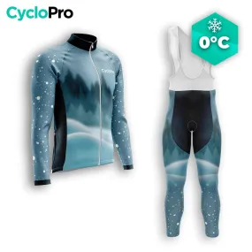 TENUE CYCLISTE HIVER HOMME BLEUE - SNOW+