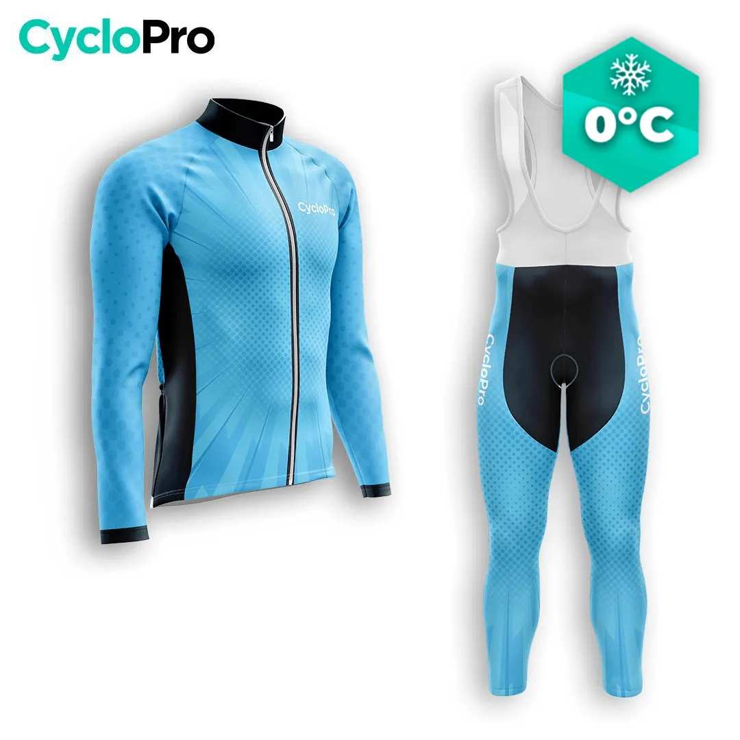 TENUE CYCLISTE HIVER HOMME BLEUE - SPEED+