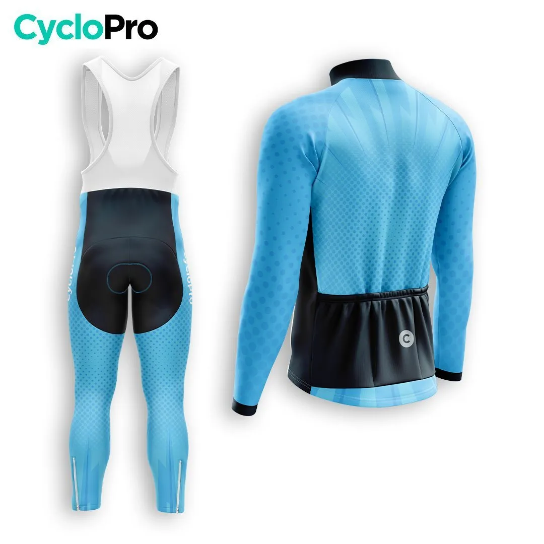 TENUE CYCLISTE HIVER HOMME BLEUE - SPEED+