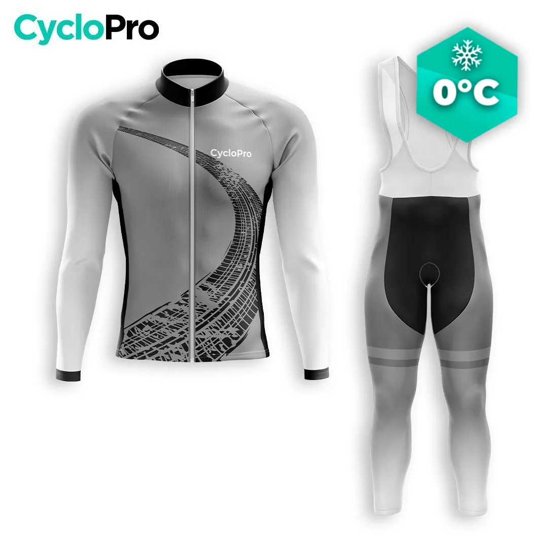 TENUE CYCLISTE HIVER HOMME GRISE - TRACE+