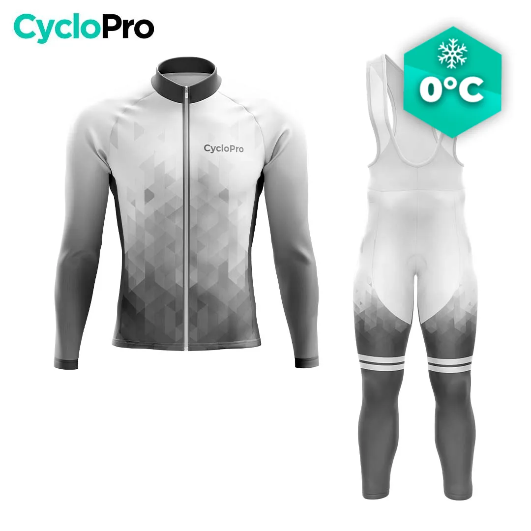 TENUE CYCLISTE HIVER HOMME NOIRE - CRISTAL+