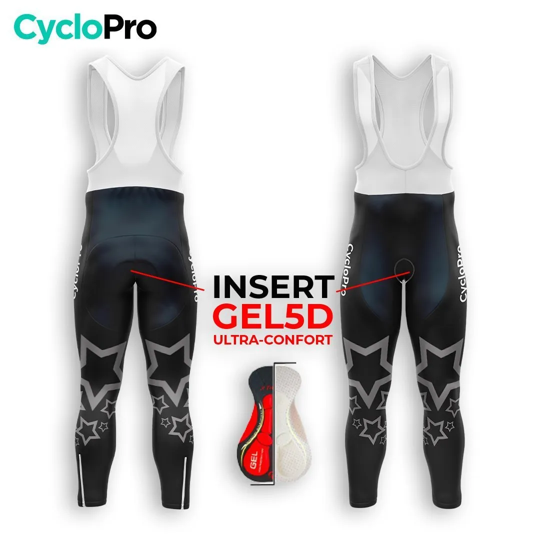 TENUE CYCLISTE HIVER HOMME NOIRE - STAR+