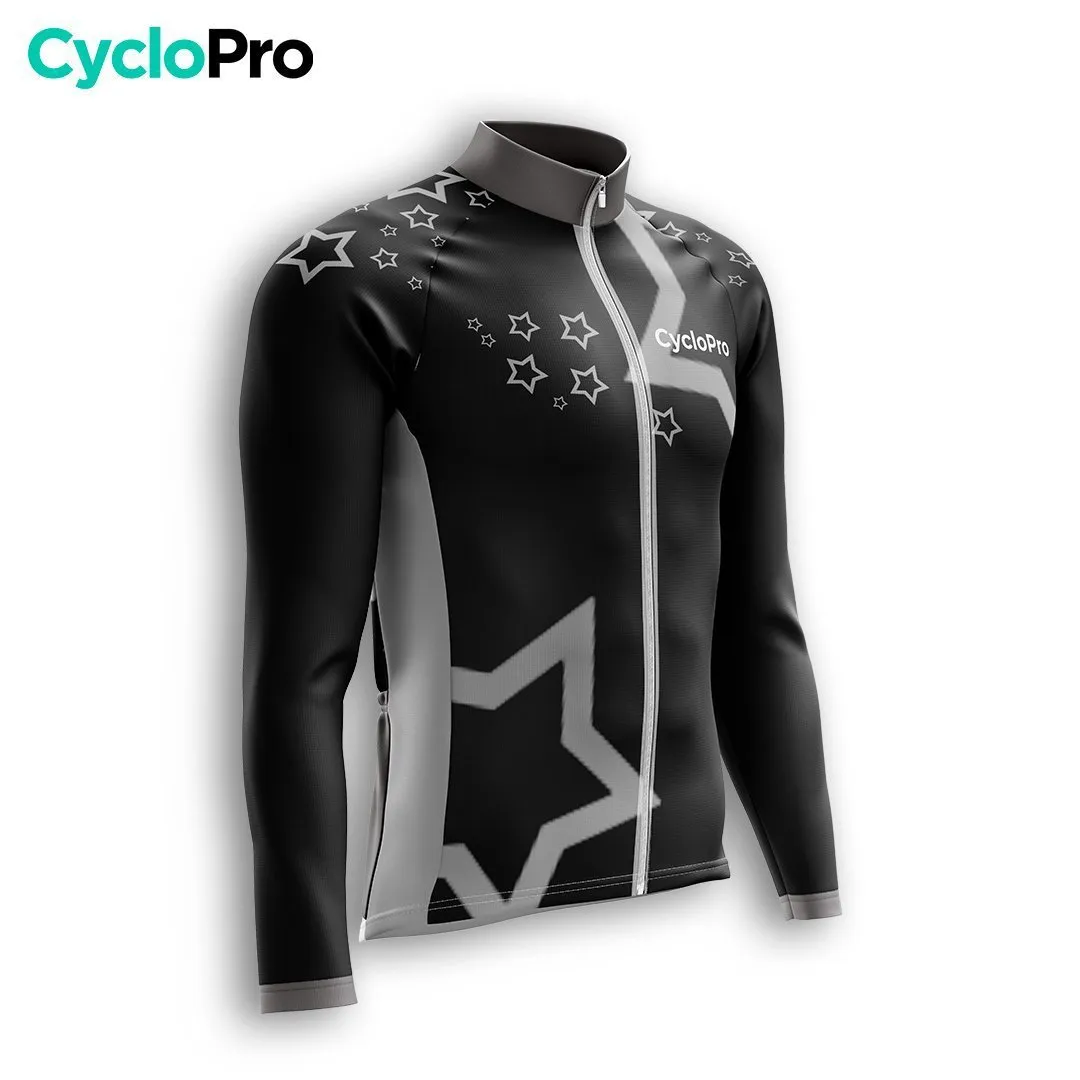 TENUE CYCLISTE HIVER HOMME NOIRE - STAR+