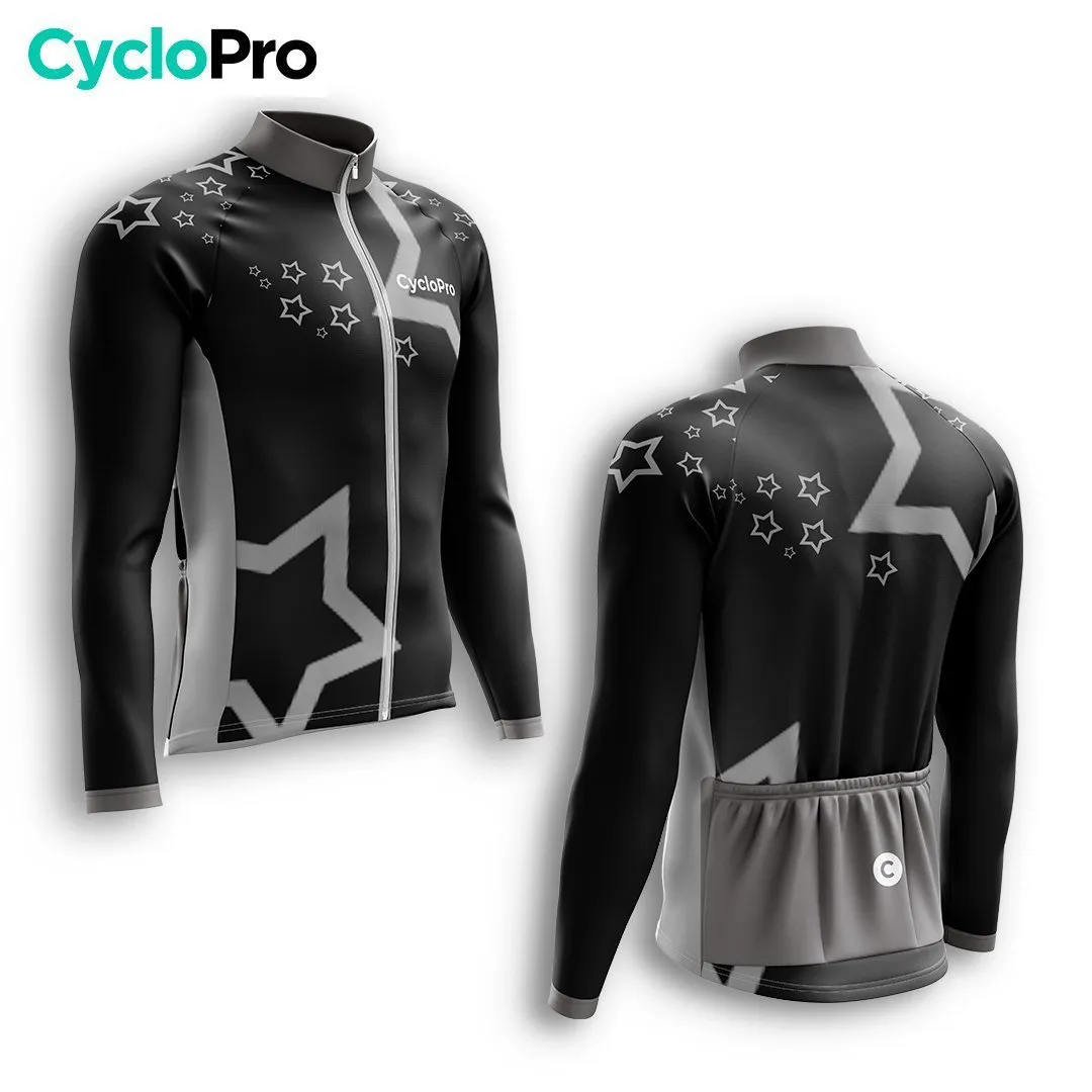 TENUE CYCLISTE HIVER HOMME NOIRE - STAR+