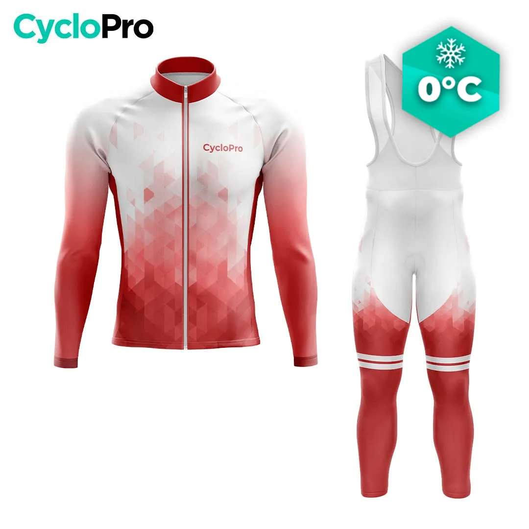 TENUE CYCLISTE HIVER HOMME ROUGE - CRISTAL+