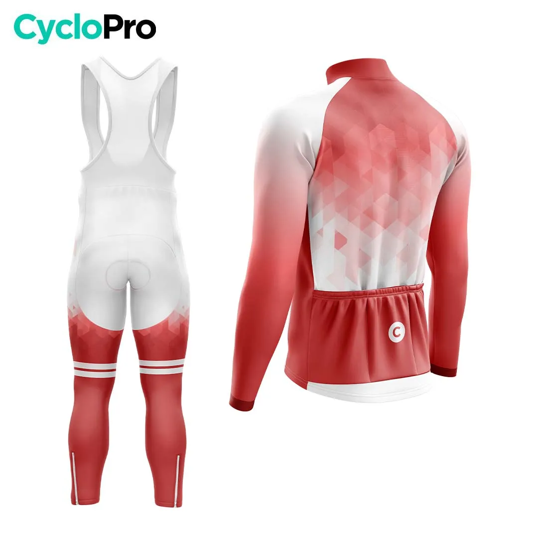 TENUE CYCLISTE HIVER HOMME ROUGE - CRISTAL+