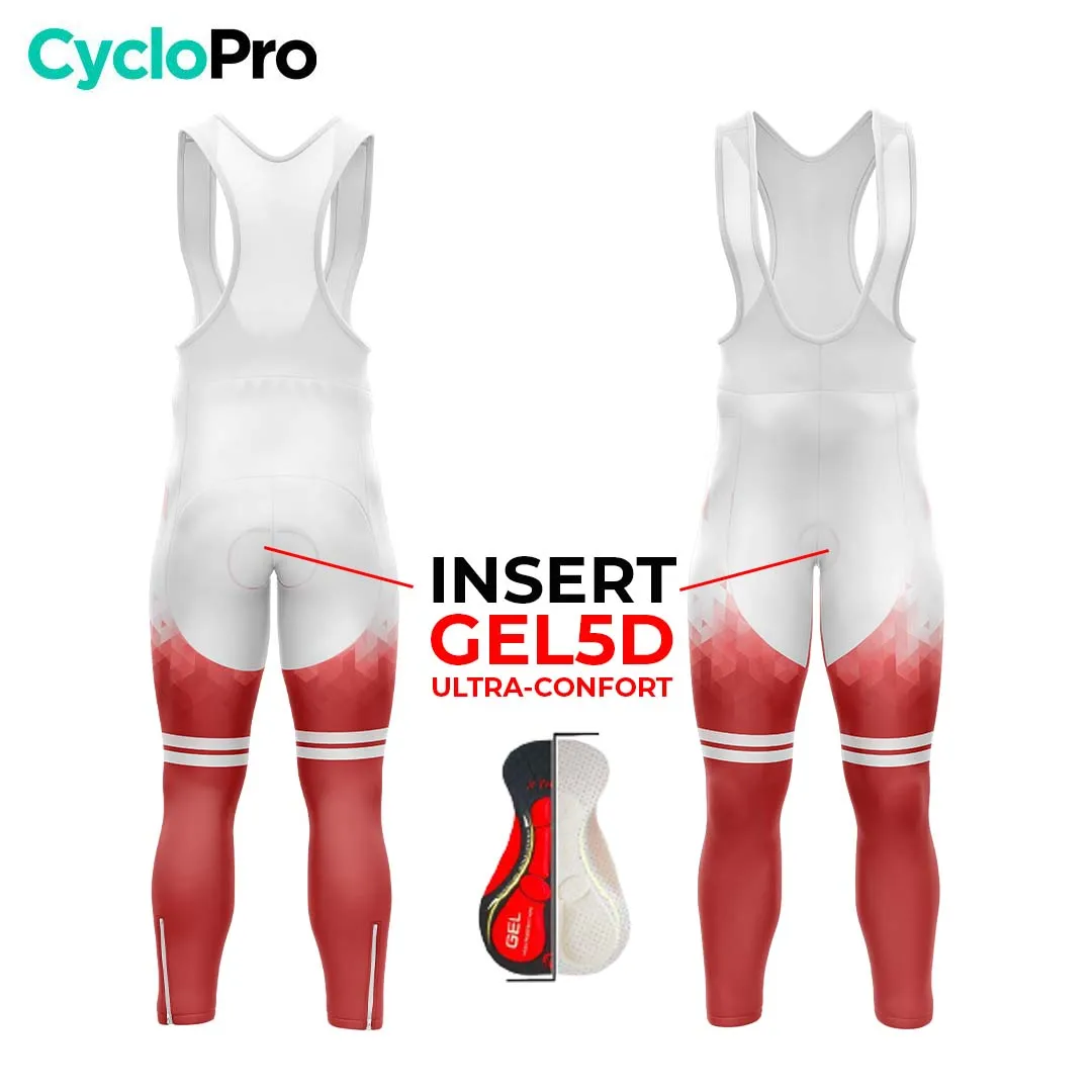 TENUE CYCLISTE HIVER HOMME ROUGE - CRISTAL+