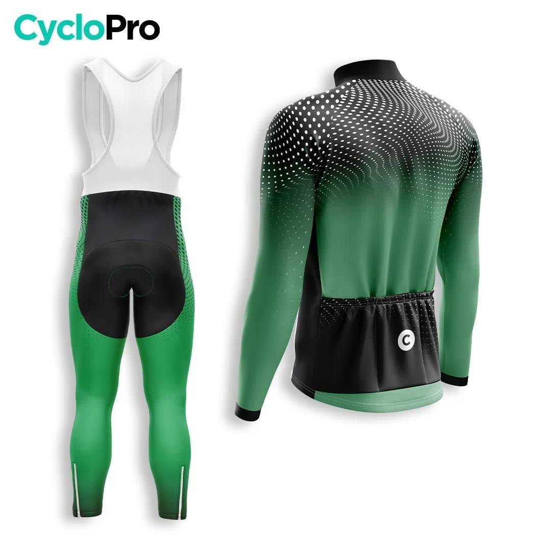 TENUE CYCLISTE HIVER HOMME VERTE - DIMENSION+