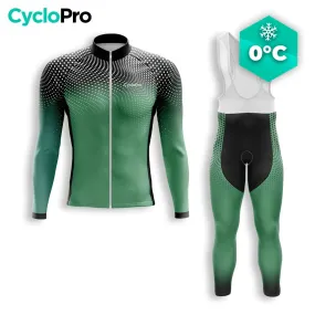 TENUE CYCLISTE HIVER HOMME VERTE - DIMENSION+