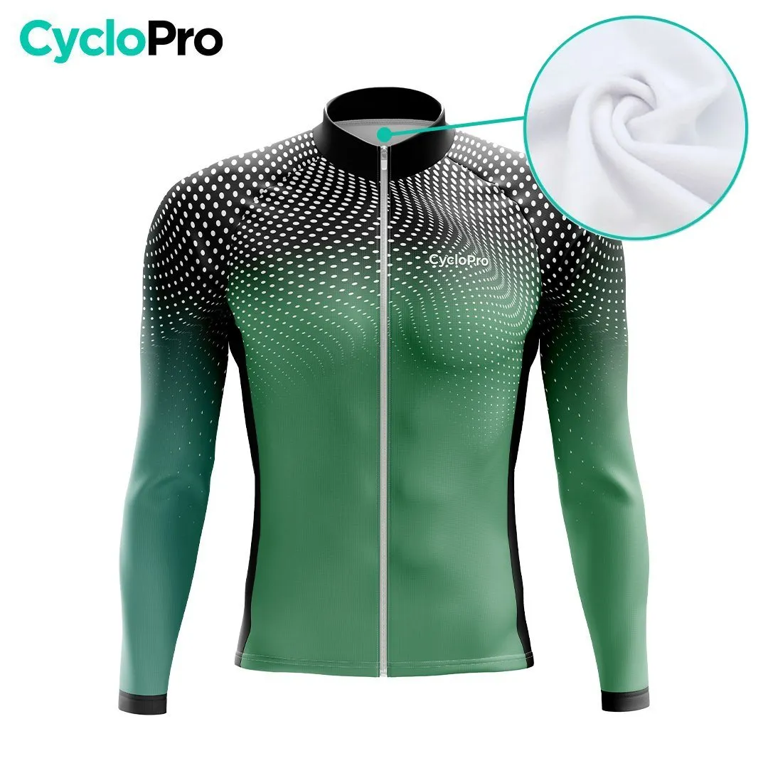 TENUE CYCLISTE HIVER HOMME VERTE - DIMENSION+