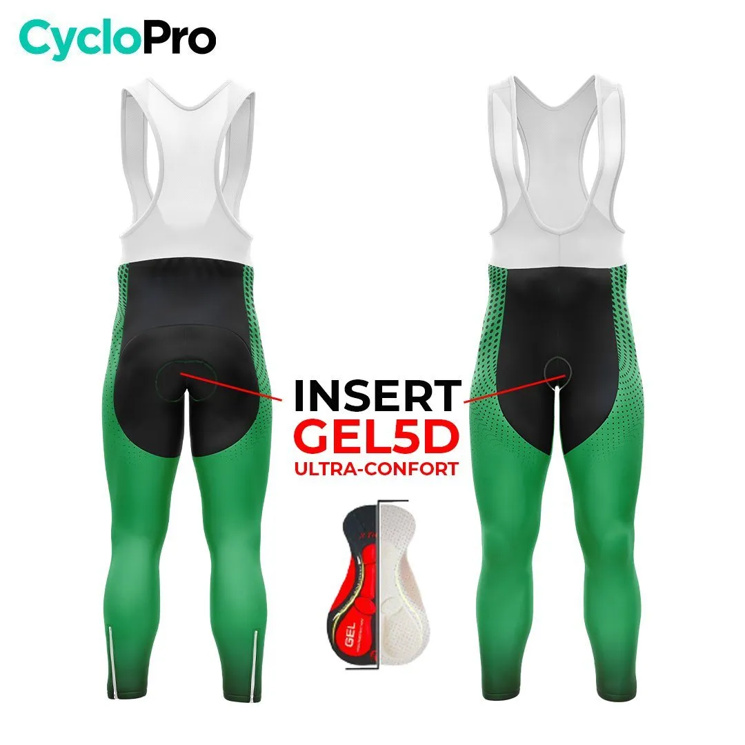 TENUE CYCLISTE HIVER HOMME VERTE - DIMENSION+