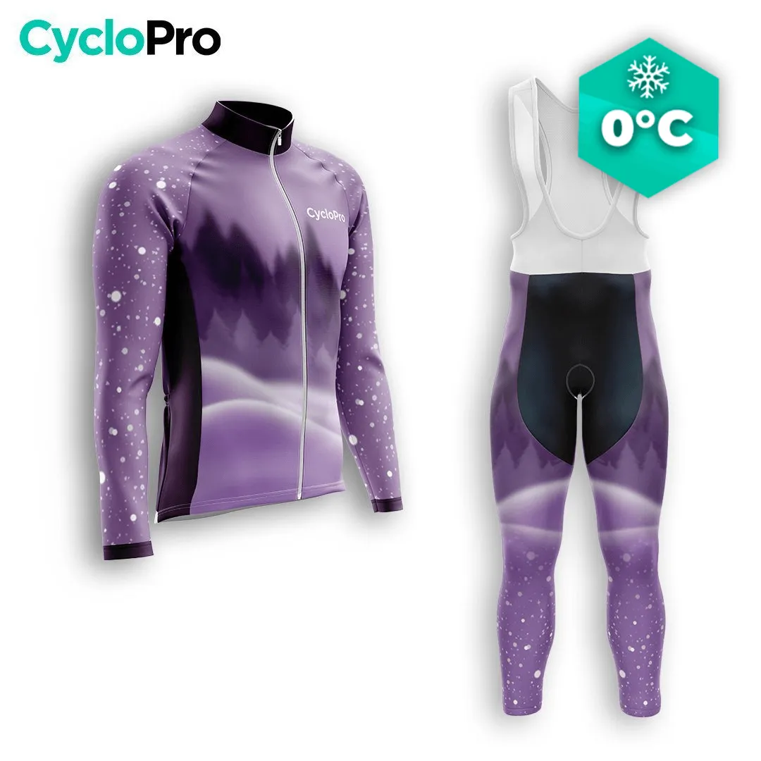 TENUE CYCLISTE HIVER HOMME VIOLET - SNOW+