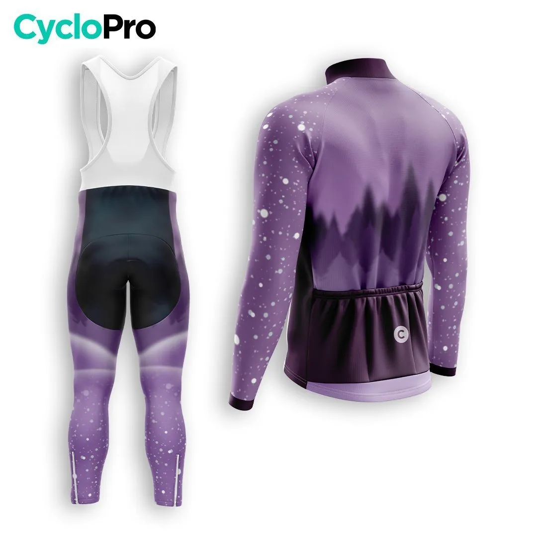 TENUE CYCLISTE HIVER HOMME VIOLET - SNOW+