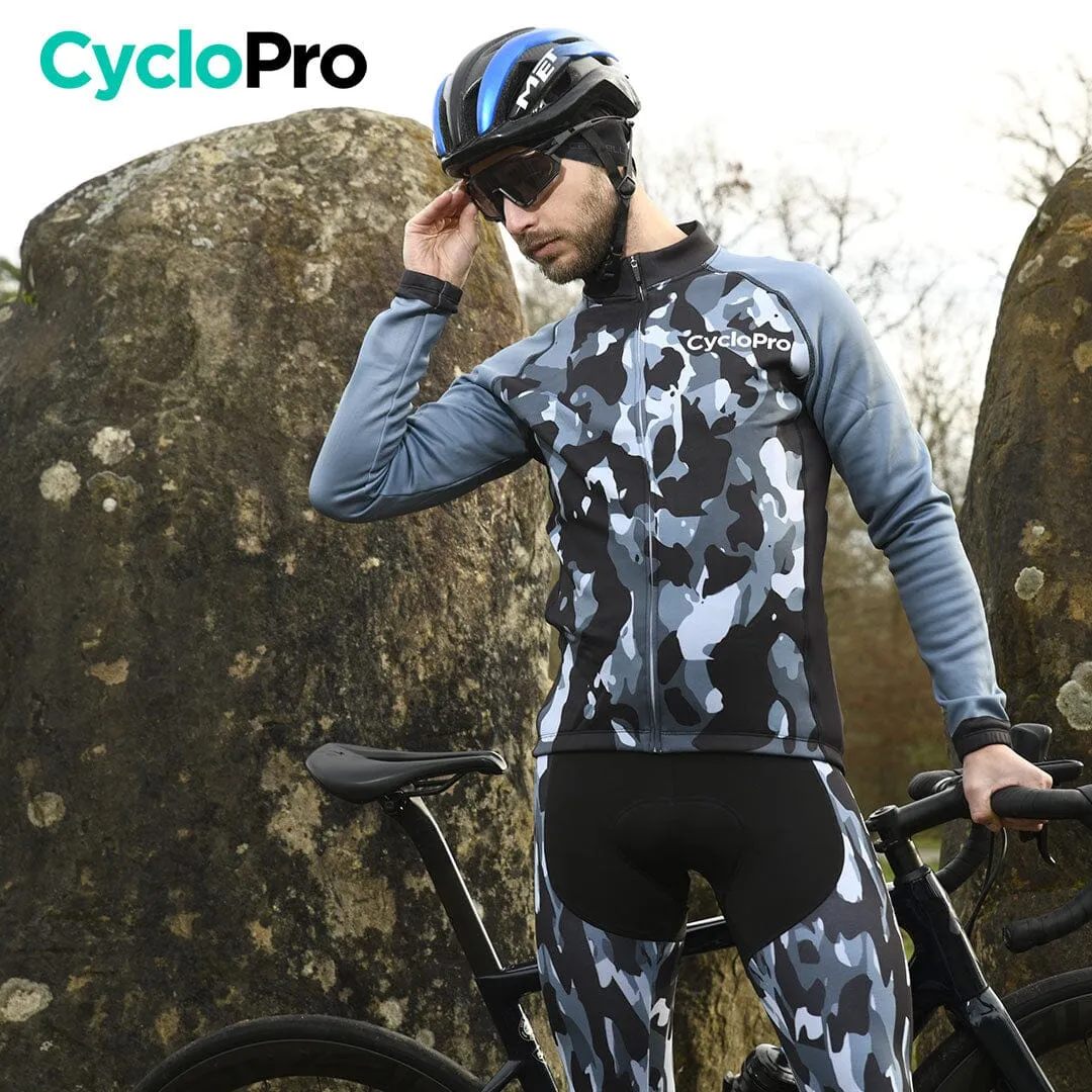 TENUE CYCLISTE HIVER MARINE - COMMANDEUR - DESTOCKAGE