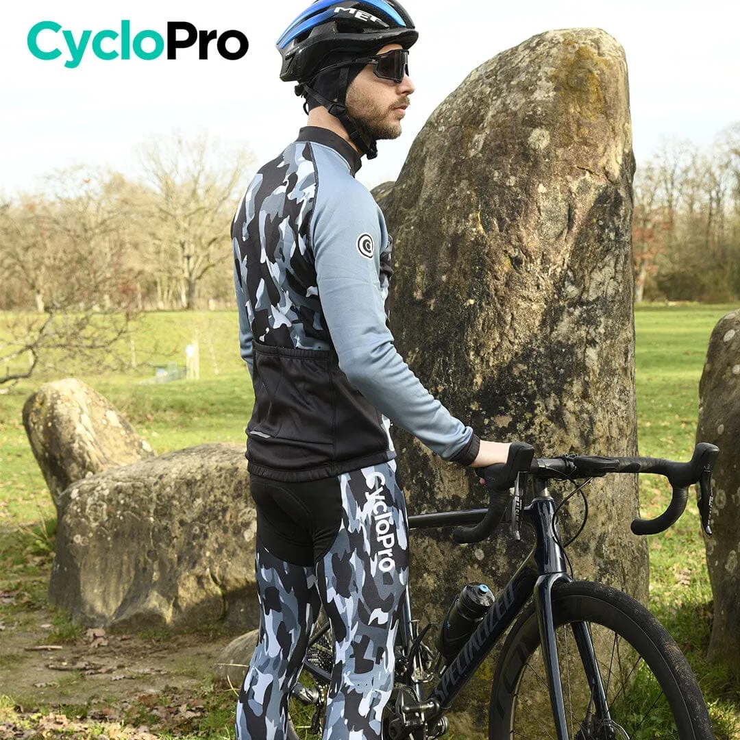 TENUE CYCLISTE HIVER MARINE - COMMANDEUR - DESTOCKAGE