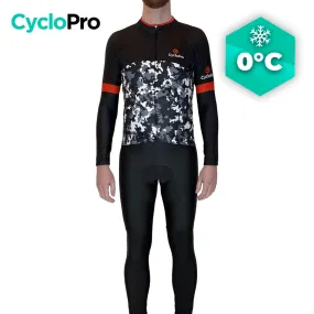 Tenue cycliste hiver Noir et rouge - Military