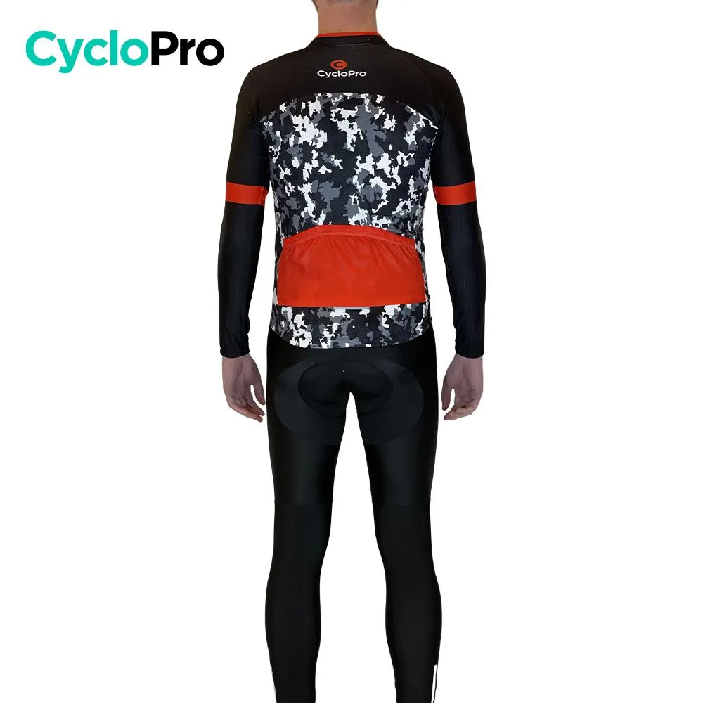 Tenue cycliste hiver Noir et rouge - Military